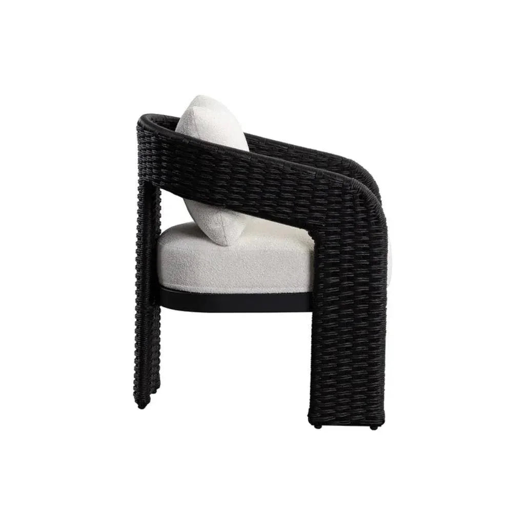 Pylos Fabric Outdoor Dining Armchair - LOOMLAN - SUNPAN - Outdoor Dining Chairs