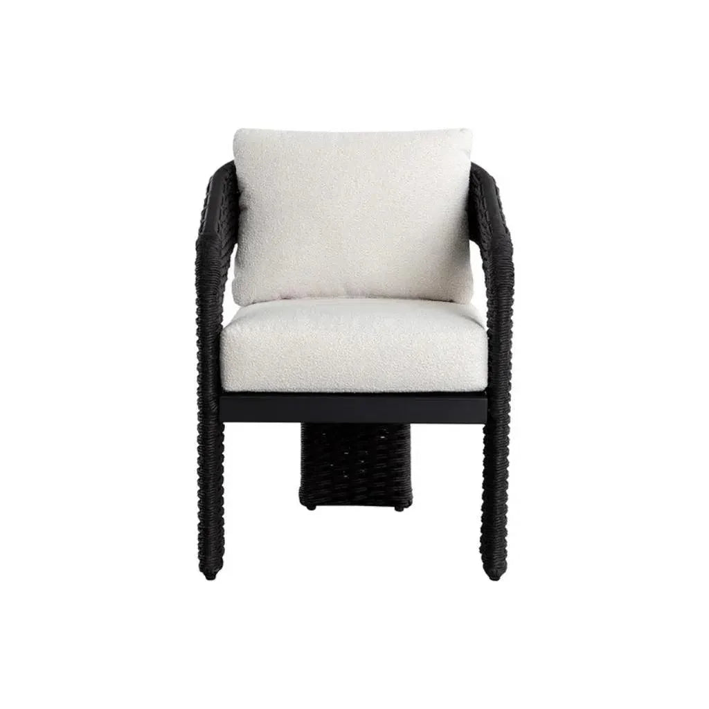 Pylos Fabric Outdoor Dining Armchair - LOOMLAN - SUNPAN - Outdoor Dining Chairs