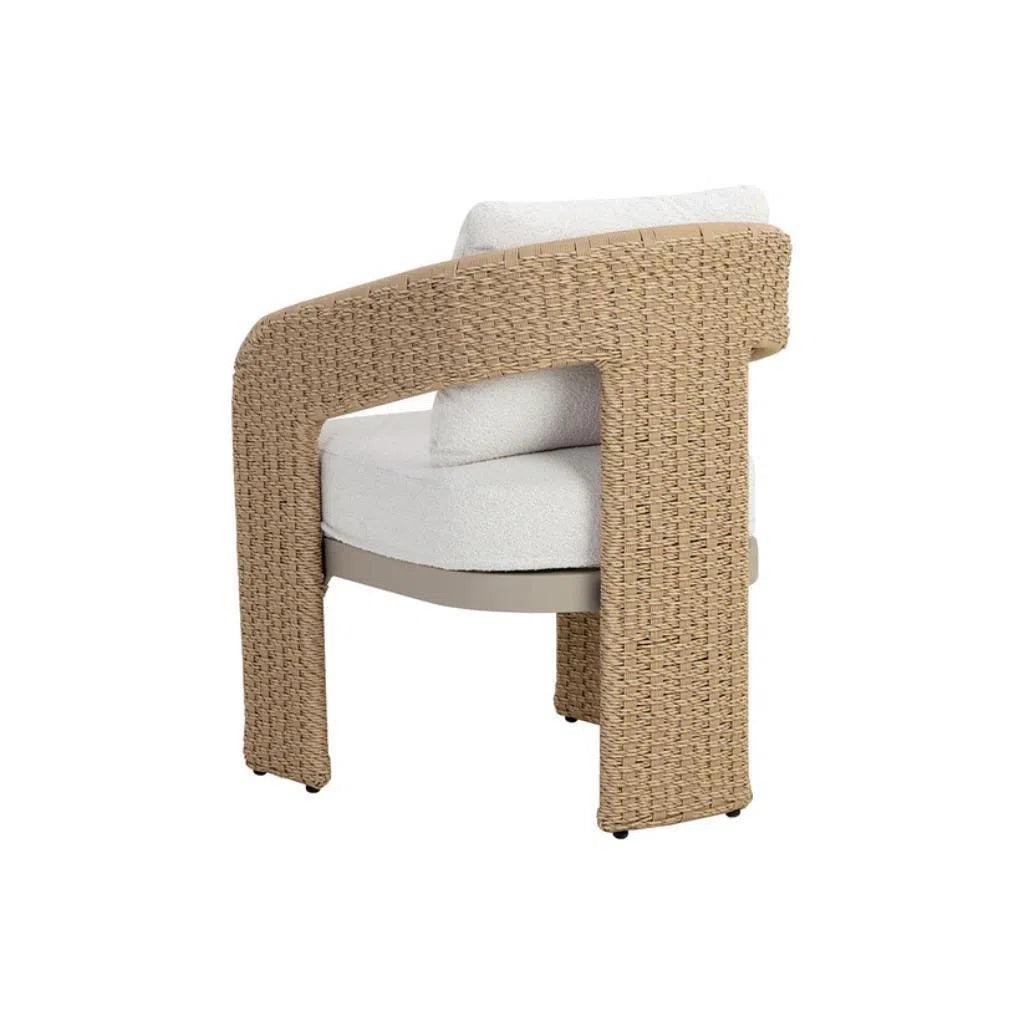 Pylos Fabric Outdoor Dining Armchair - LOOMLAN - SUNPAN - Outdoor Dining Chairs