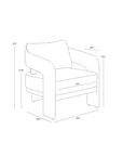 SUNPAN Pylos Fabric Outdoor Lounge Chair