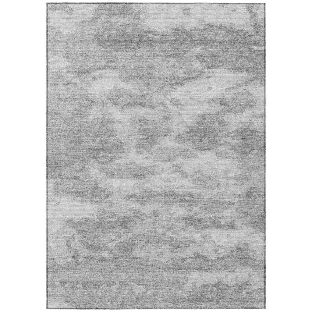 LOOMLAN Rugs Pyrelle Gray Washable Indoor-Outdoor Rug