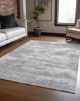 LOOMLAN Rugs Pyrelle Gray Washable Indoor-Outdoor Rug