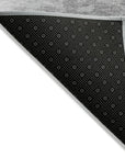LOOMLAN Rugs Pyrelle Gray Washable Indoor-Outdoor Rug