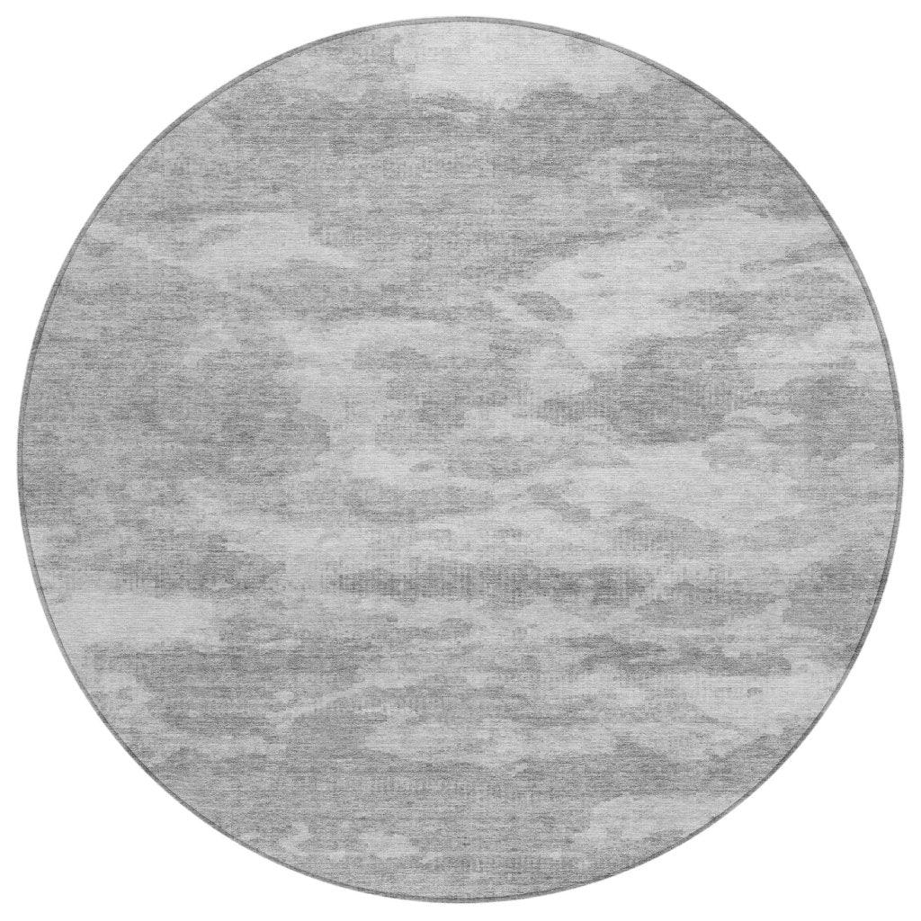 LOOMLAN Rugs Pyrelle Gray Washable Indoor-Outdoor Rug