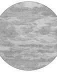 LOOMLAN Rugs Pyrelle Gray Washable Indoor-Outdoor Rug