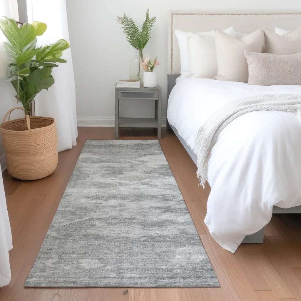 LOOMLAN Rugs Pyrelle Gray Washable Indoor-Outdoor Rug