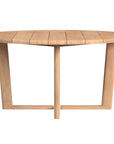 Natural Teak Round Outdoor Dining Table