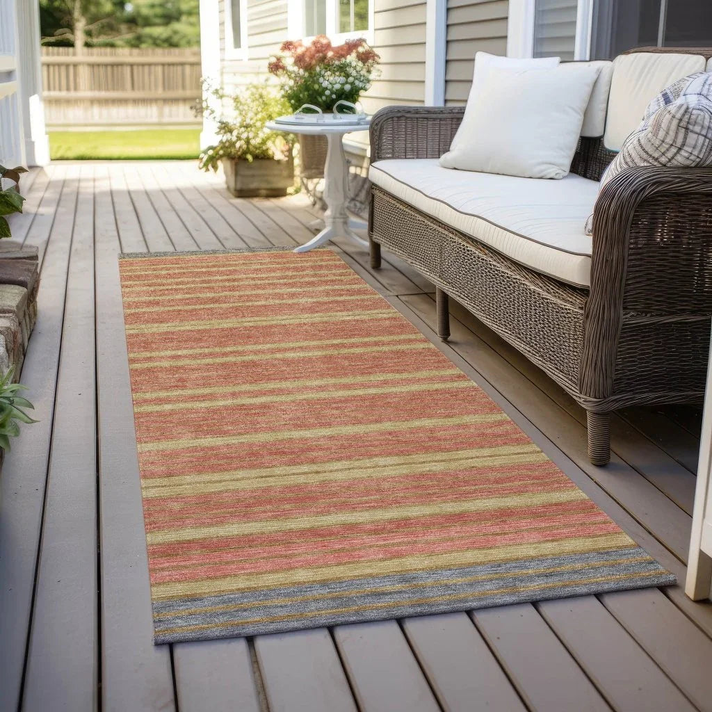 LOOMLAN Rugs Quara Gray Washable Indoor-Outdoor Rug