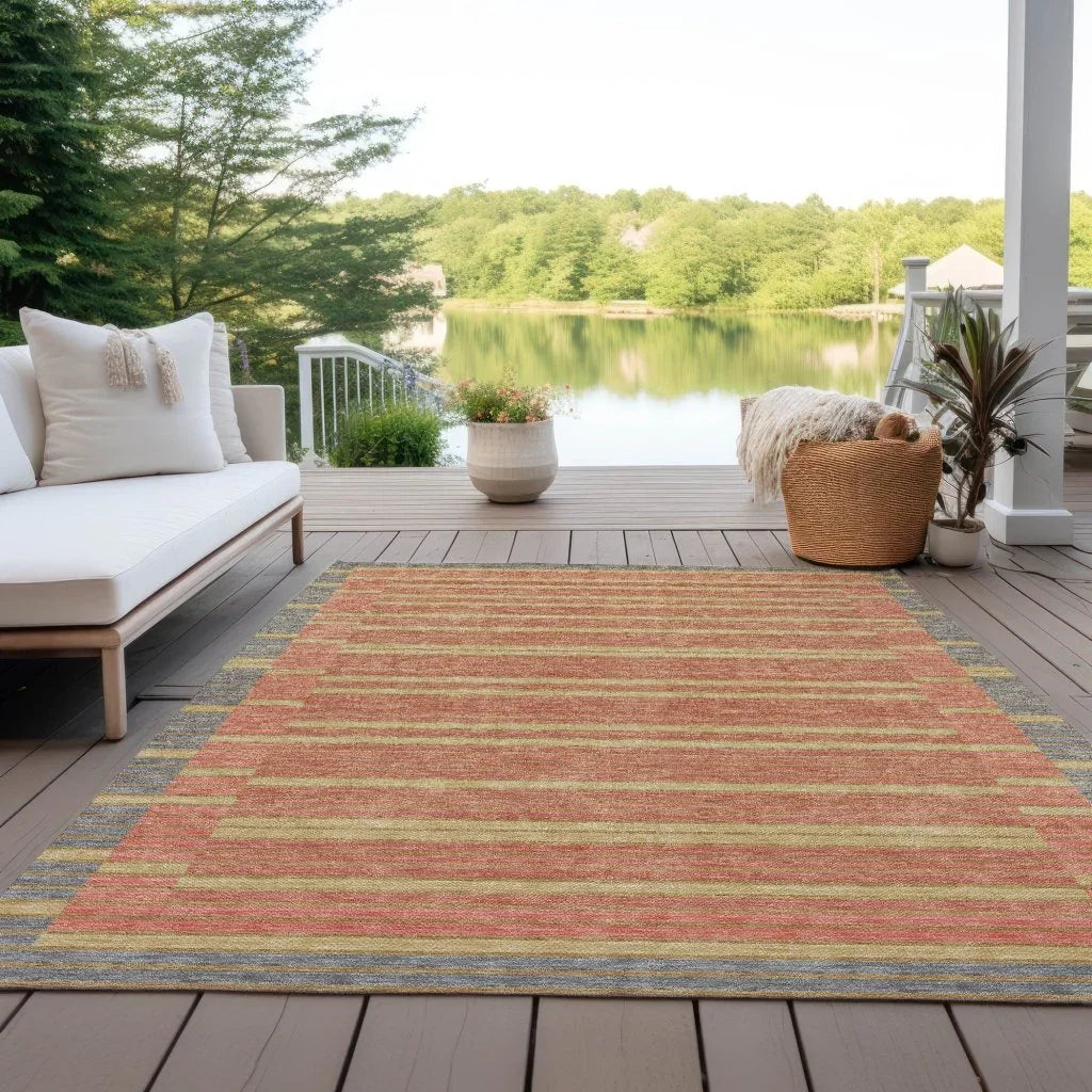 LOOMLAN Rugs Quara Gray Washable Indoor-Outdoor Rug