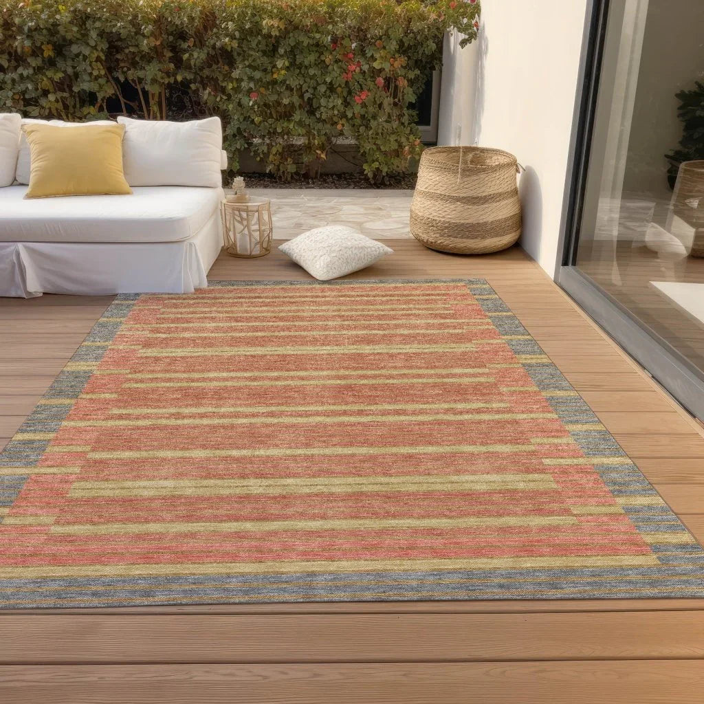 LOOMLAN Rugs Quara Gray Washable Indoor-Outdoor Rug