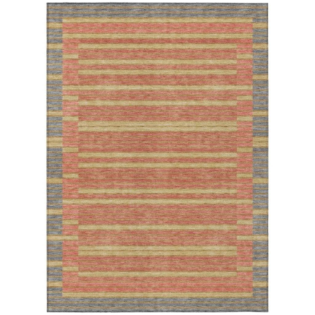 LOOMLAN Rugs Quara Gray Washable Indoor-Outdoor Rug