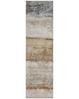 LOOMLAN Rugs Raffinna Brown Washable Indoor-Outdoor Rug