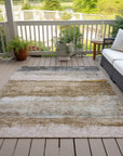 LOOMLAN Rugs Raffinna Brown Washable Indoor-Outdoor Rug