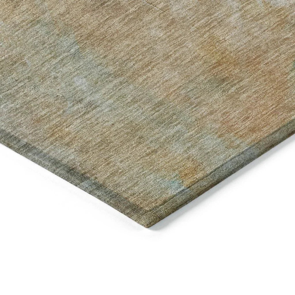 LOOMLAN Rugs Raffira Green Washable Indoor-Outdoor Rug