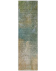 LOOMLAN Rugs Raffira Green Washable Indoor-Outdoor Rug
