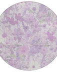LOOMLAN Rugs Raimana Purple Washable Indoor-Outdoor Rug