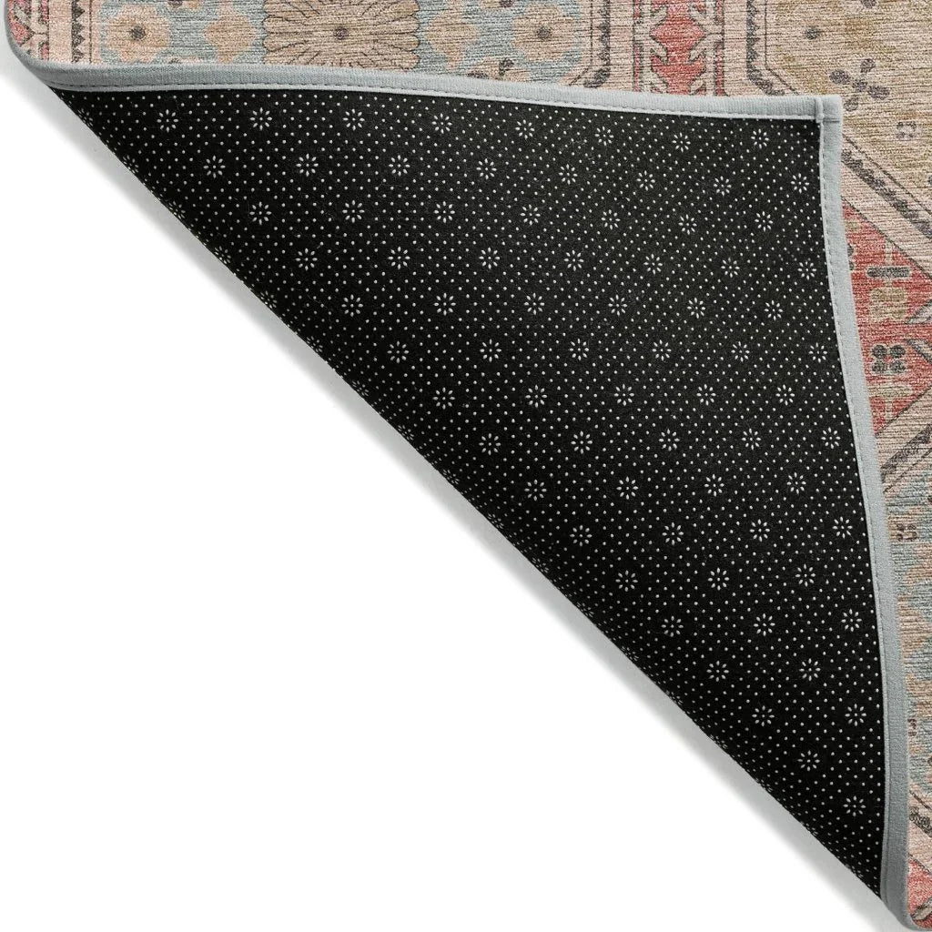 LOOMLAN Rugs Rapsodea Orange Washable Indoor-Outdoor Rug
