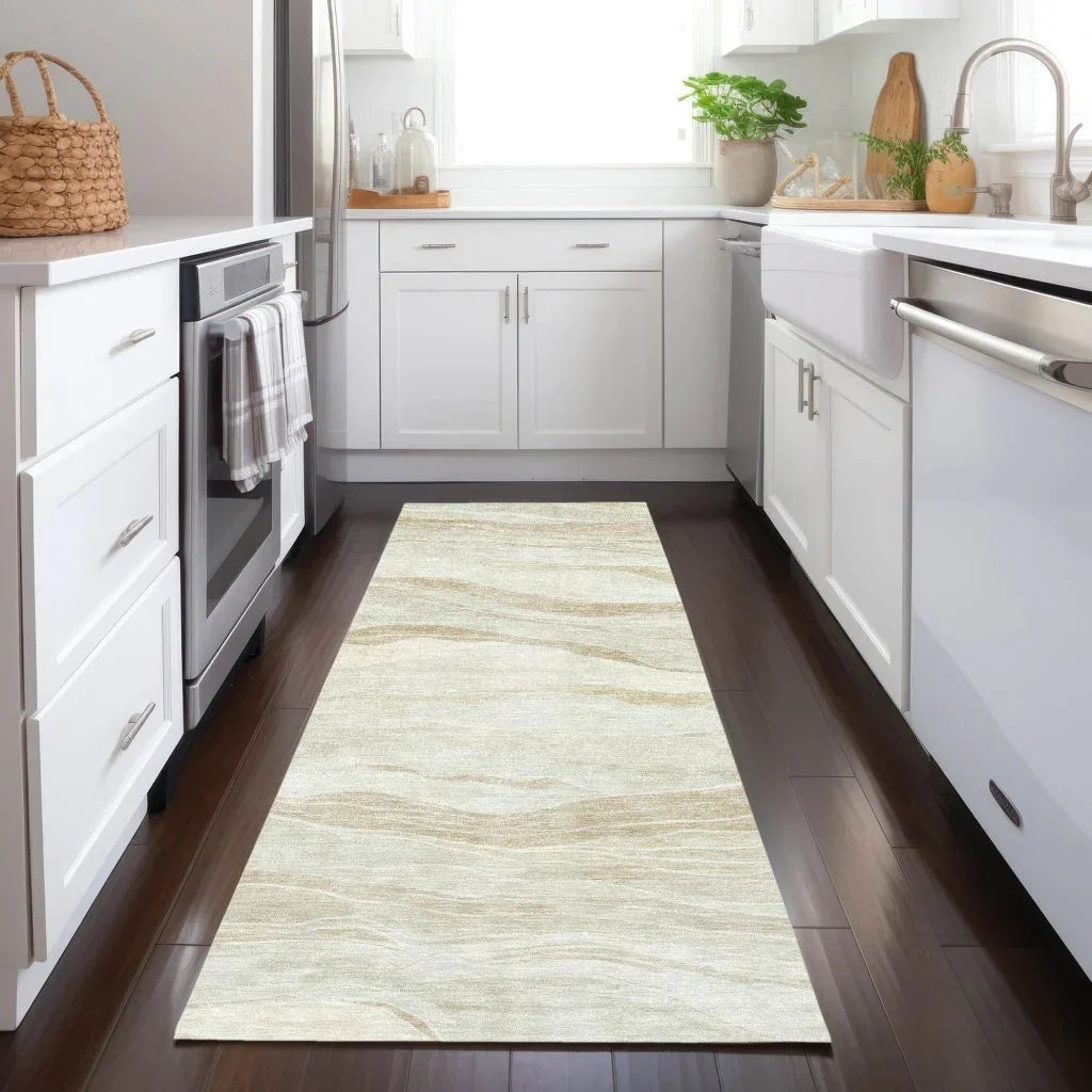 LOOMLAN Rugs Ravella Brown Washable Indoor-Outdoor Rug
