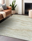 LOOMLAN Rugs Ravella Brown Washable Indoor-Outdoor Rug