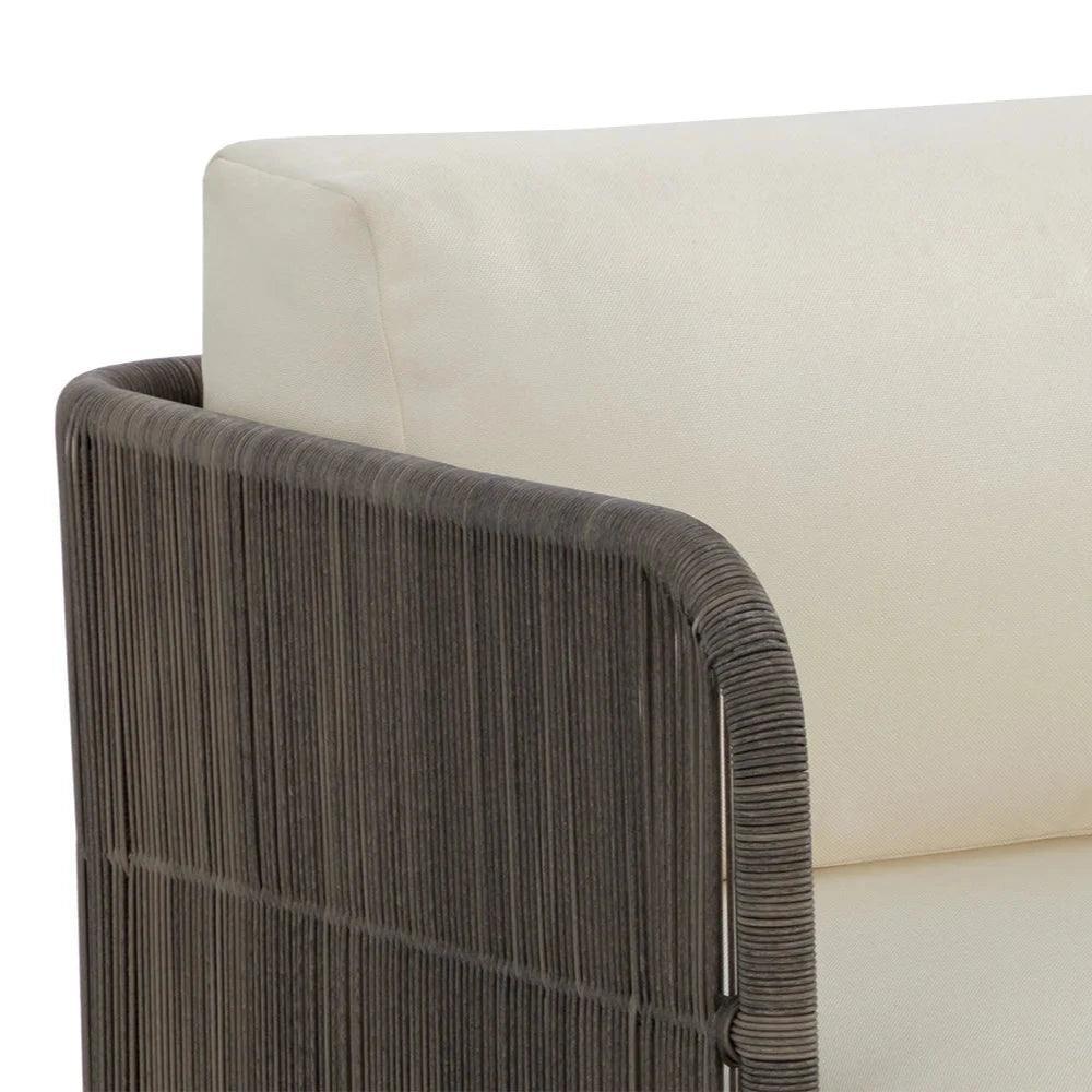 Ravenna Swivel Armchair Stinson Cream Outdoor Chair - LOOMLAN - SUNPAN - Outdoor Lounge Chairs