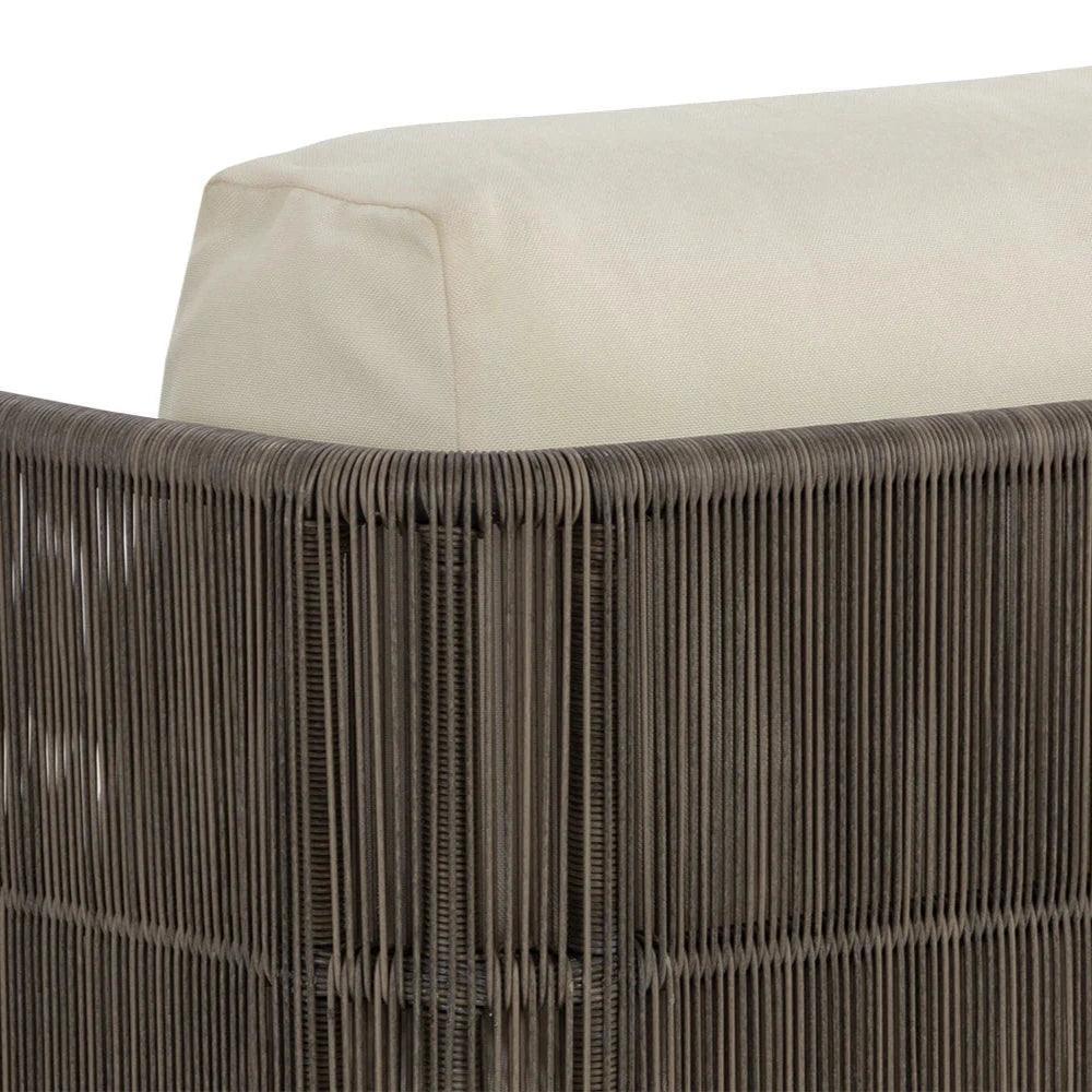 Ravenna Swivel Armchair Stinson Cream Outdoor Chair - LOOMLAN - SUNPAN - Outdoor Lounge Chairs