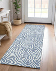 LOOMLAN Rugs Raya Blue Washable Indoor-Outdoor Rug