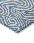 LOOMLAN Rugs Raya Blue Washable Indoor-Outdoor Rug