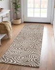 LOOMLAN Rugs Raya Brown Washable Indoor-Outdoor Rug