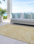 LOOMLAN Rugs Raya Gold Washable Indoor-Outdoor Rug