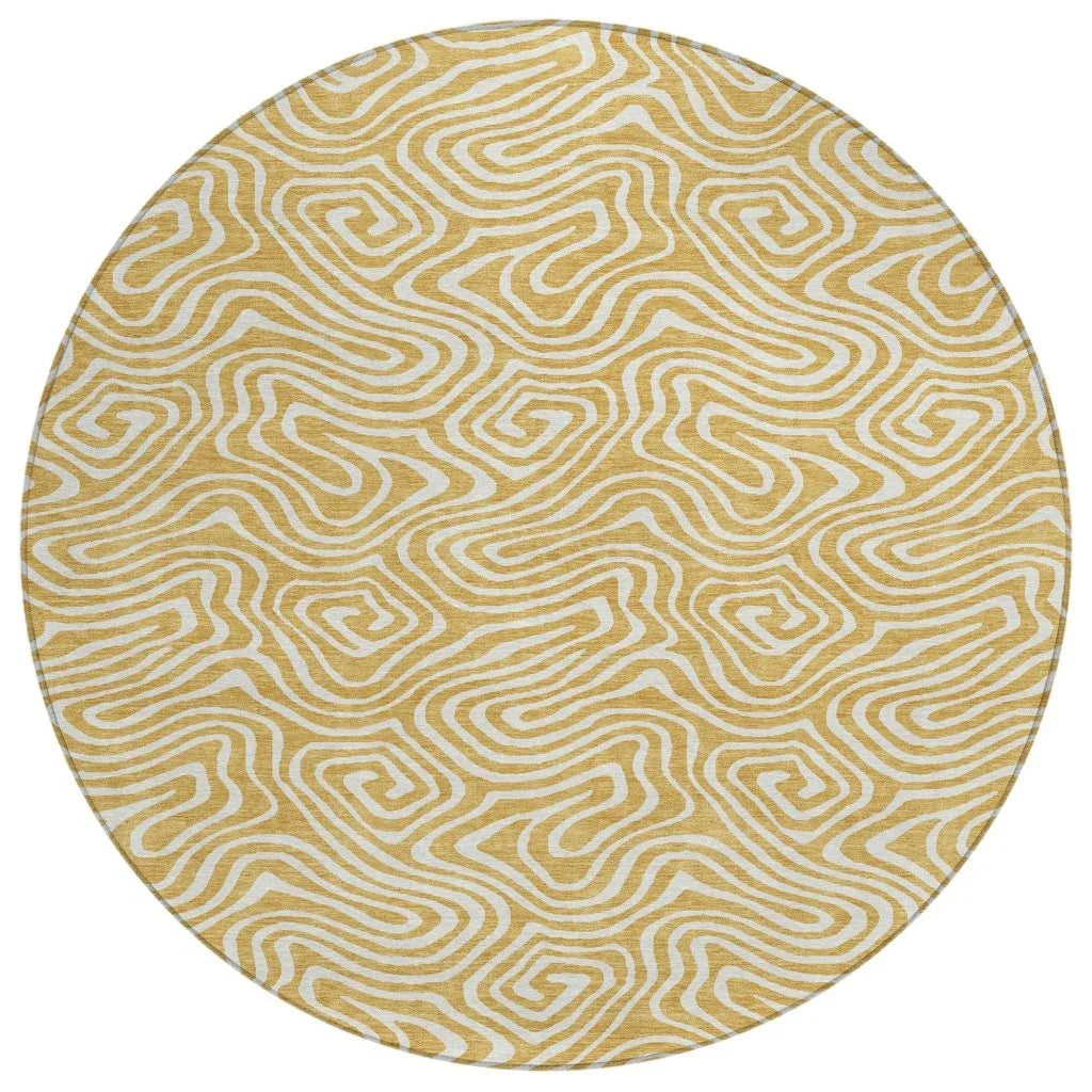 LOOMLAN Rugs Raya Gold Washable Indoor-Outdoor Rug