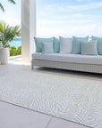 LOOMLAN Rugs Raya Ivory Washable Indoor-Outdoor Rug
