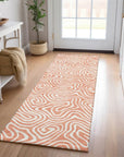LOOMLAN Rugs Raya Orange Washable Indoor-Outdoor Rug