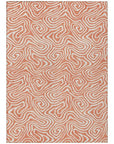 LOOMLAN Rugs Raya Orange Washable Indoor-Outdoor Rug
