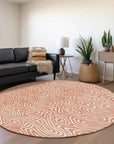 LOOMLAN Rugs Raya Orange Washable Indoor-Outdoor Rug