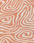 LOOMLAN Rugs Raya Orange Washable Indoor-Outdoor Rug