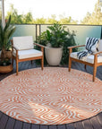 LOOMLAN Rugs Raya Orange Washable Indoor-Outdoor Rug