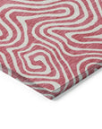 LOOMLAN Rugs Raya Pink Washable Indoor-Outdoor Rug
