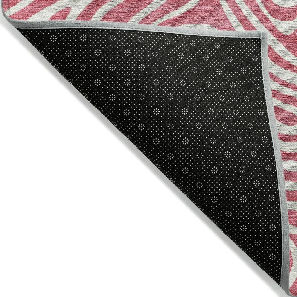 LOOMLAN Rugs Raya Pink Washable Indoor-Outdoor Rug
