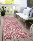 LOOMLAN Rugs Raya Pink Washable Indoor-Outdoor Rug