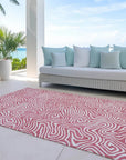 LOOMLAN Rugs Raya Pink Washable Indoor-Outdoor Rug
