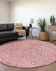 LOOMLAN Rugs Raya Pink Washable Indoor-Outdoor Rug