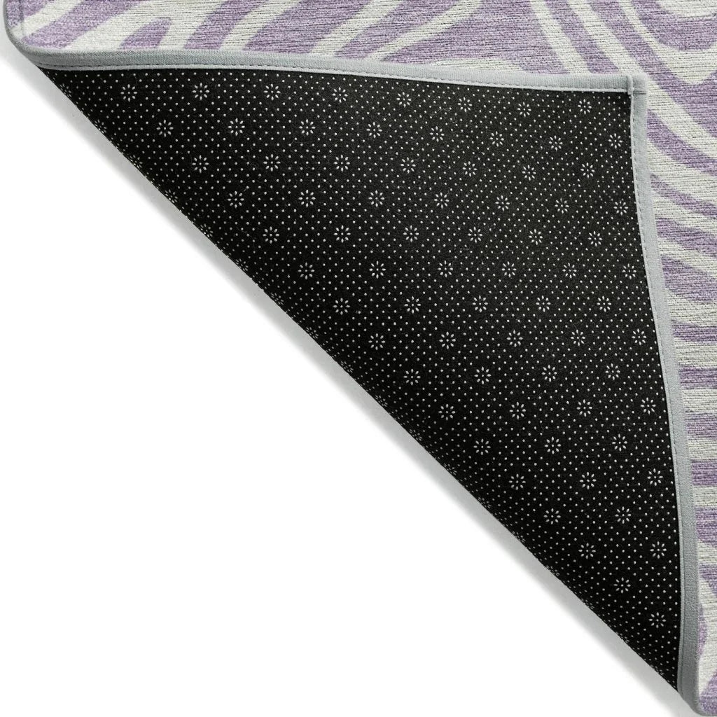 LOOMLAN Rugs Raya Purple Washable Indoor-Outdoor Rug