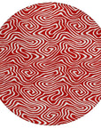 LOOMLAN Rugs Raya Red Washable Indoor-Outdoor Rug