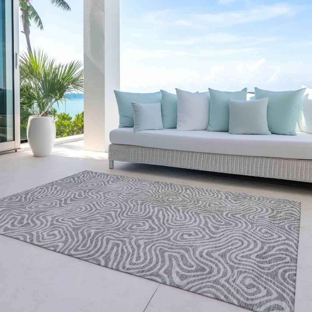 LOOMLAN Rugs Raya Taupe Washable Indoor-Outdoor Rug