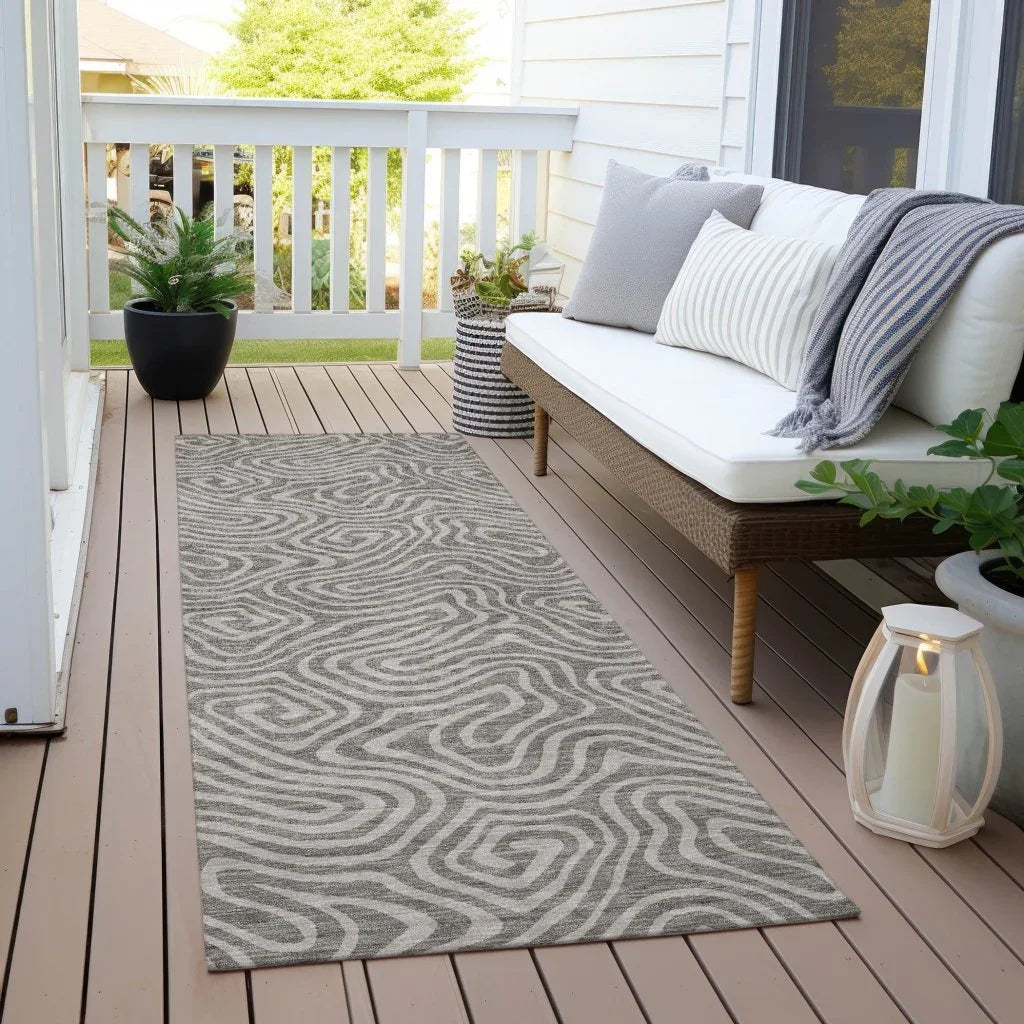 LOOMLAN Rugs Raya Taupe Washable Indoor-Outdoor Rug