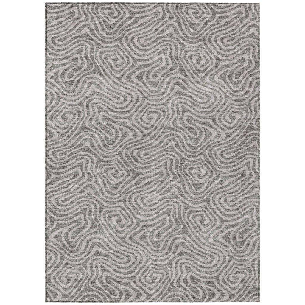 LOOMLAN Rugs Raya Taupe Washable Indoor-Outdoor Rug