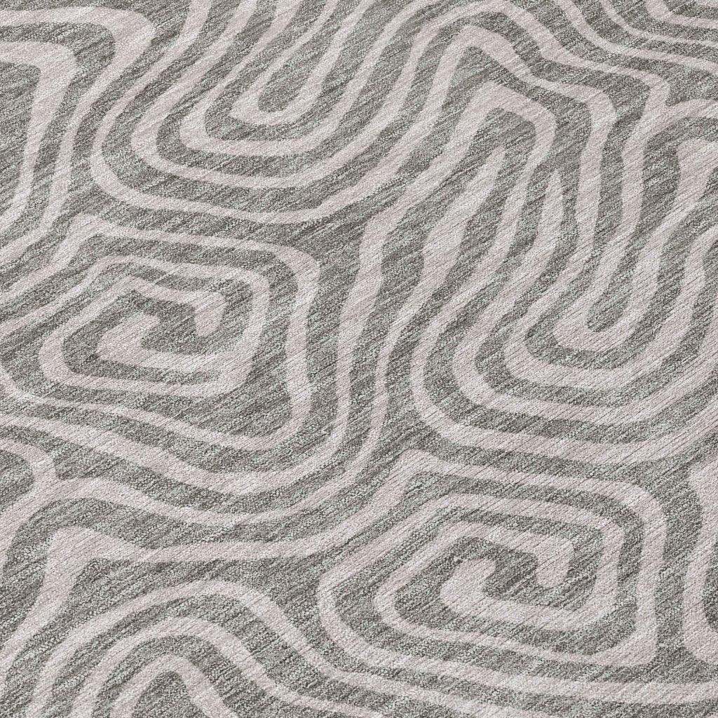 LOOMLAN Rugs Raya Taupe Washable Indoor-Outdoor Rug