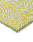 LOOMLAN Rugs Raya Yellow Washable Indoor-Outdoor Rug