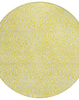 LOOMLAN Rugs Raya Yellow Washable Indoor-Outdoor Rug