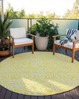 LOOMLAN Rugs Raya Yellow Washable Indoor-Outdoor Rug